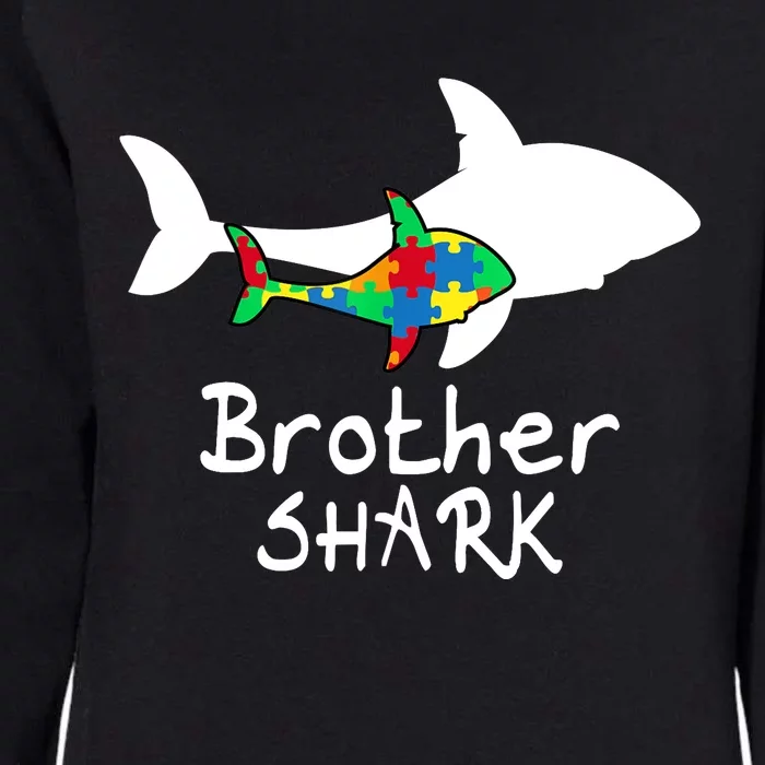 Brother Shark Puzzle Piece Cool Autism Awareness Gift Womens California Wash Sweatshirt