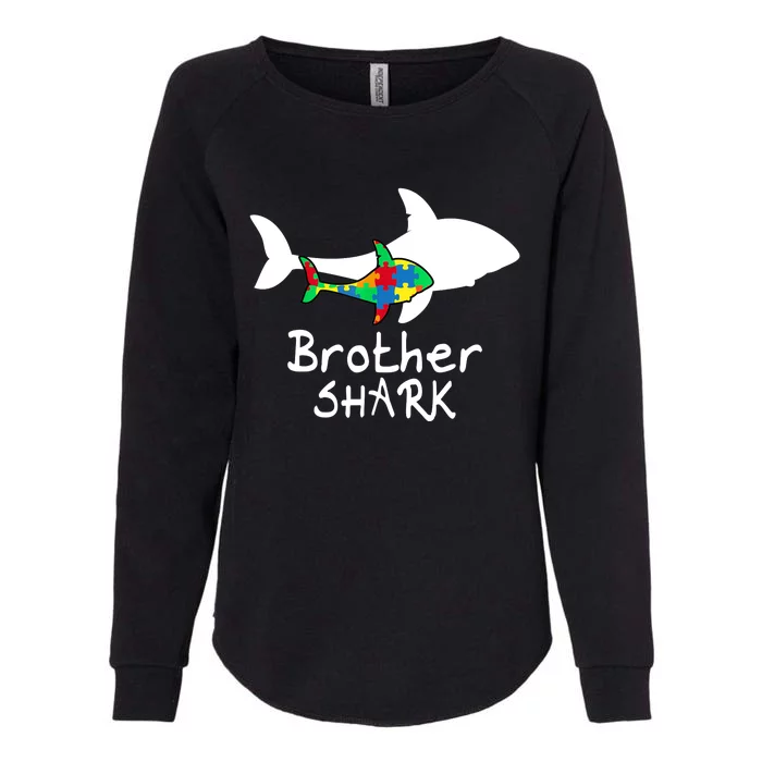 Brother Shark Puzzle Piece Cool Autism Awareness Gift Womens California Wash Sweatshirt