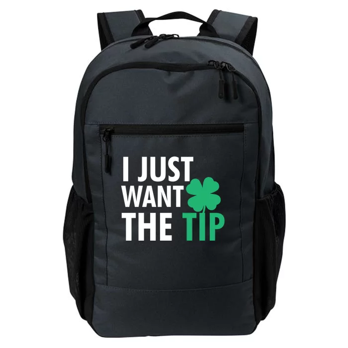 Bartender St Patricks Day Gift Funny Just The Tip Gift Daily Commute Backpack