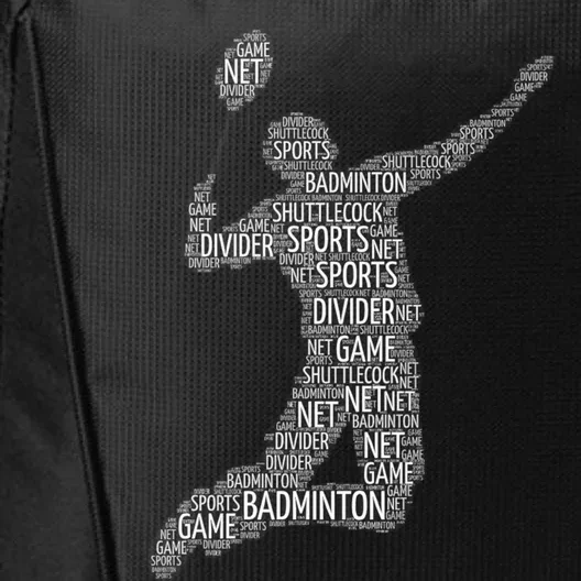 Badminton Shuttlecock Player Meaningful Gift City Backpack