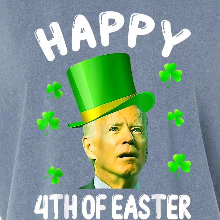 Biden St Patricks Day Funny Happy 4th Of Easter Garment-Dyed Women's Muscle Tee