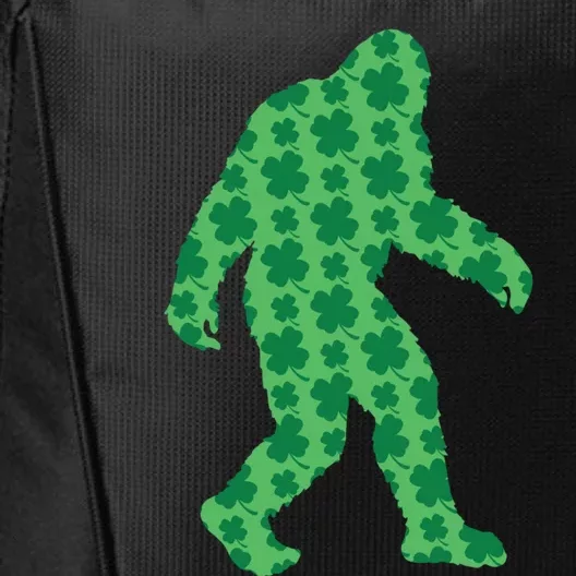 Bigfoot St Patrick's Day 4 Leaf Clover Sasquatch Graphic Gift City Backpack