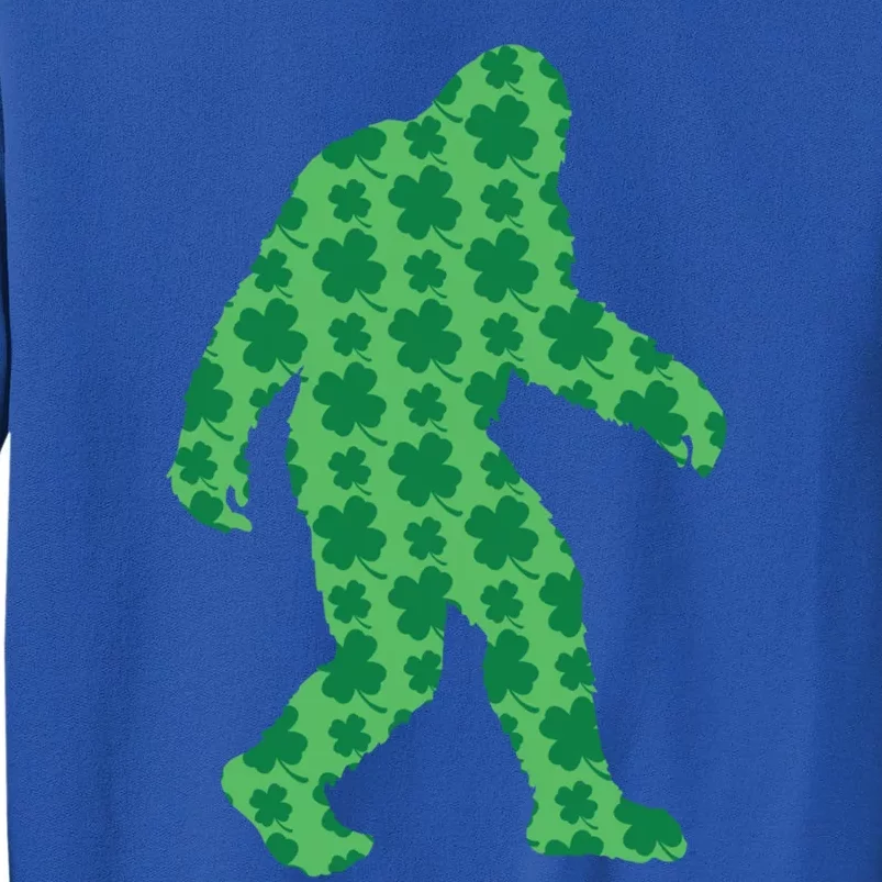 Bigfoot St Patrick's Day 4 Leaf Clover Sasquatch Graphic Gift Tall Sweatshirt