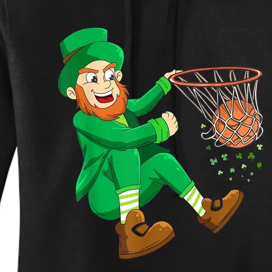 Basketball St Patricks Day Leprechaun Boys K.i.d.s M.e.n Women's Pullover Hoodie