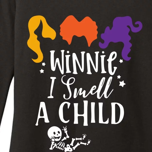 Baby Skeleton Pregnancy Halloween Winnie I Smell A Gift Womens CVC Long Sleeve Shirt