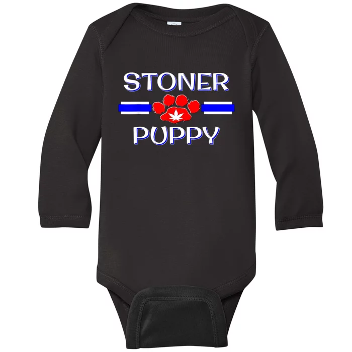 BDSM Stoner Puppy Human Pup Play Pride Kinky Weed Baby Long Sleeve Bodysuit