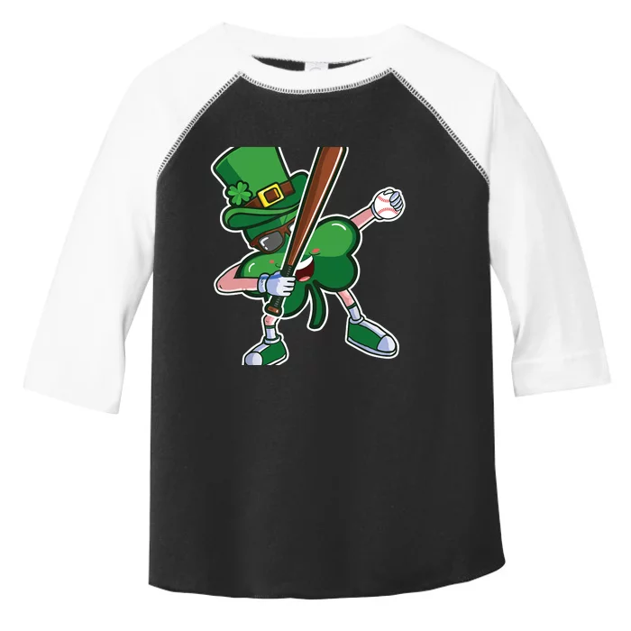 Baseball St Patricks Day Catcher Pitcher Shamrock Toddler Fine Jersey T-Shirt