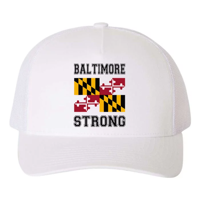 Baltimore Strong Patapsco River Baltimore Yupoong Adult 5-Panel Trucker Hat