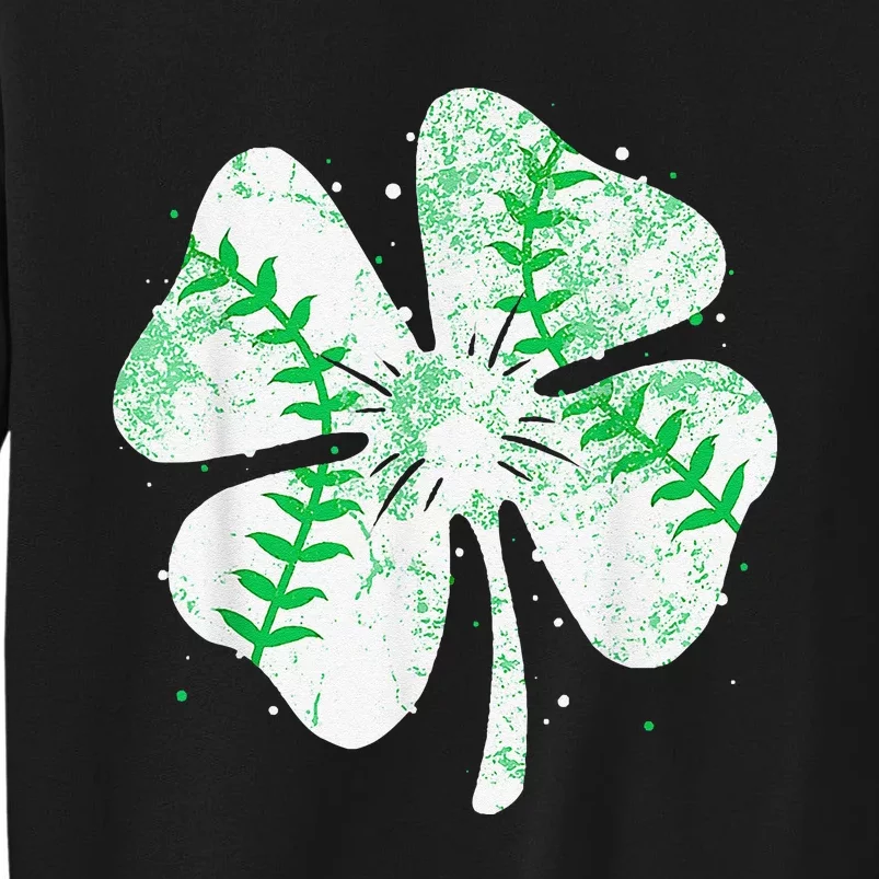 Baseball St Patricks Day Catcher Pitcher Shamrock Sweatshirt