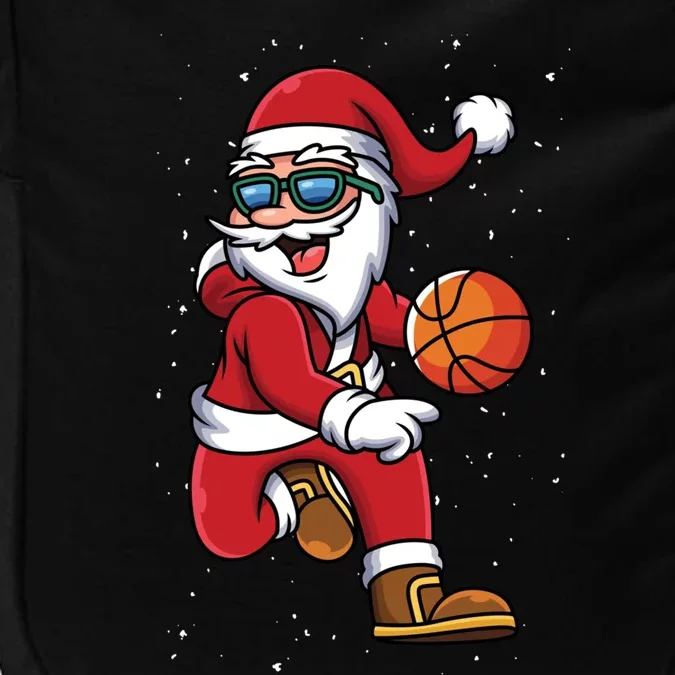 Basketball Santa Playing Christmas Boys Sports Xmas Gift Impact Tech Backpack