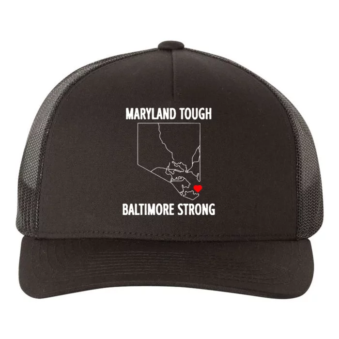 Baltimore Strong Pray For Baltimore Yupoong Adult 5-Panel Trucker Hat