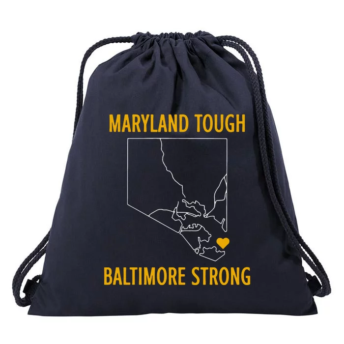 Baltimore Strong Pray For Baltimore Drawstring Bag