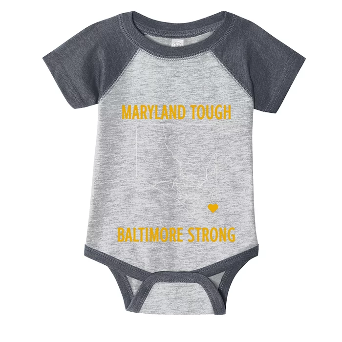 Baltimore Strong Pray For Baltimore Infant Baby Jersey Bodysuit