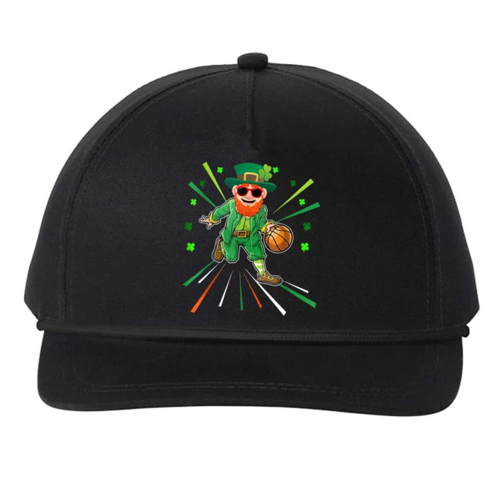 Basketball St Patricks Day Leprechaun Gift Snapback Five-Panel Rope Hat