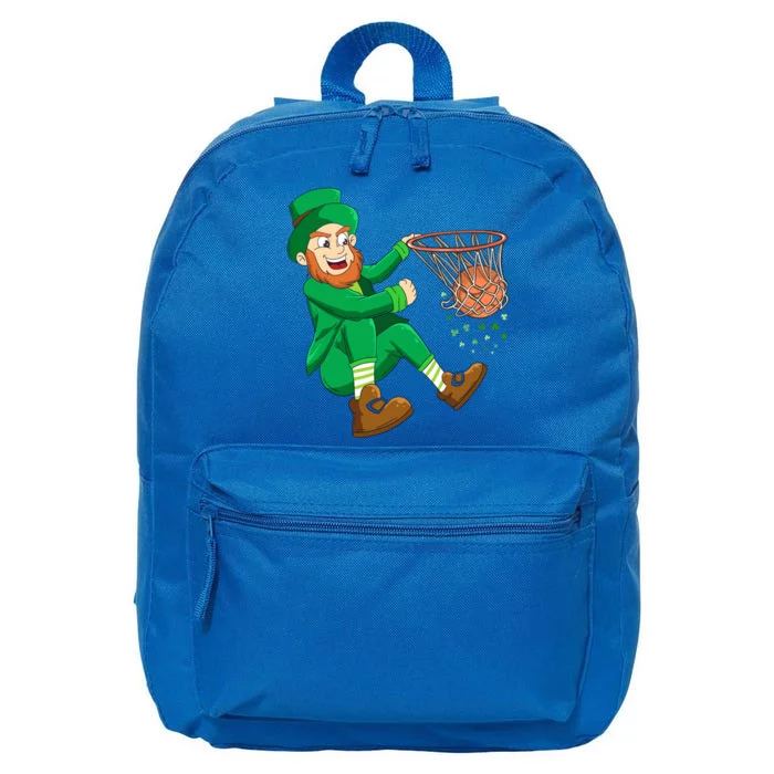 Basketball St Patricks Day Leprechaun Gift 16 in Basic Backpack