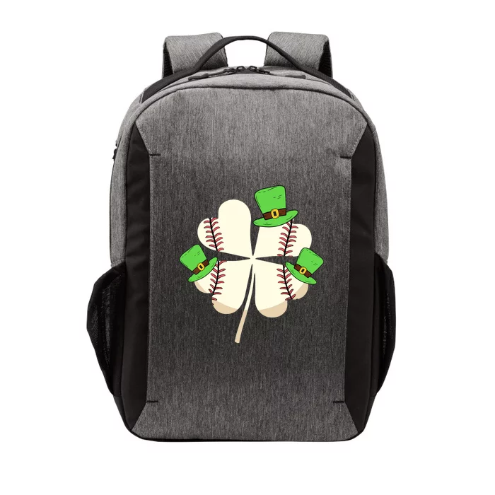 Baseball St Patricks Day Shamrock Catcher Pitcher Leprechaun Vector Backpack