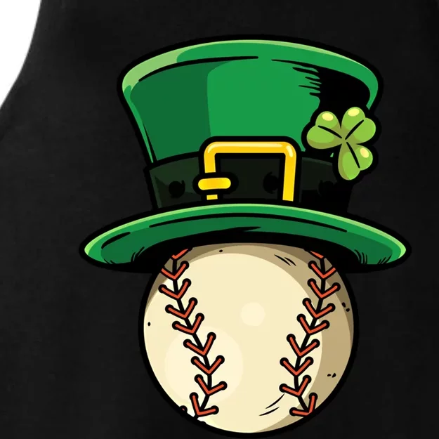 Baseball Saint Patricks Day Sports Meaningful Gift Ladies Tri-Blend Wicking Tank