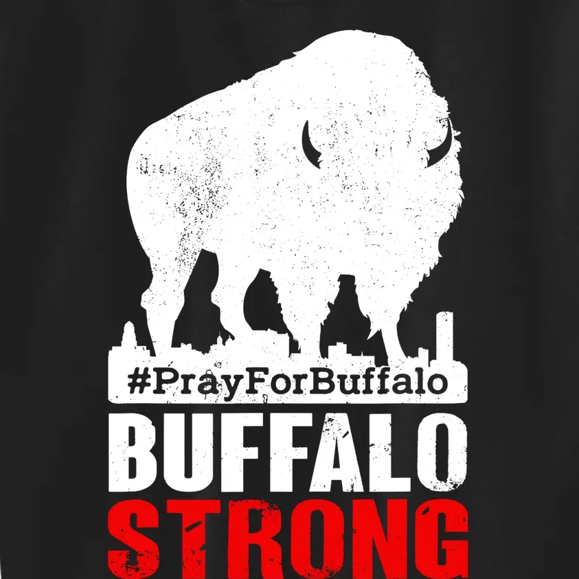 Choose Love Buffalo Strong Pray For Buffalo Kids Sweatshirt