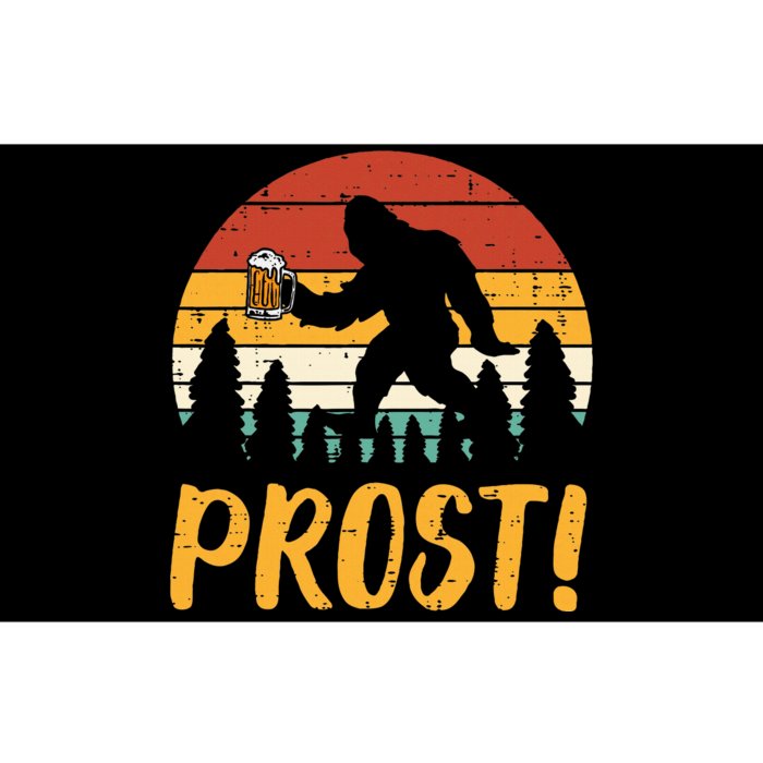 Bigfoot Sasquatch Prost Retro Bavarian Oktoberfest Bumper Sticker