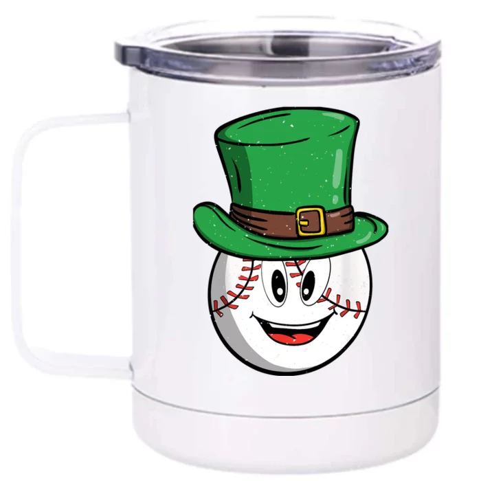 Baseball St Patricks Day For Shamrock Front & Back 12oz Stainless Steel Tumbler Cup