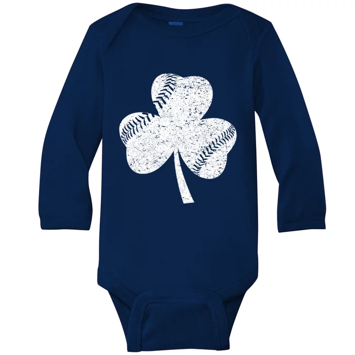 Basketball St Patricks Day Shamrock Teenager Cool Gift Baby Long Sleeve Bodysuit