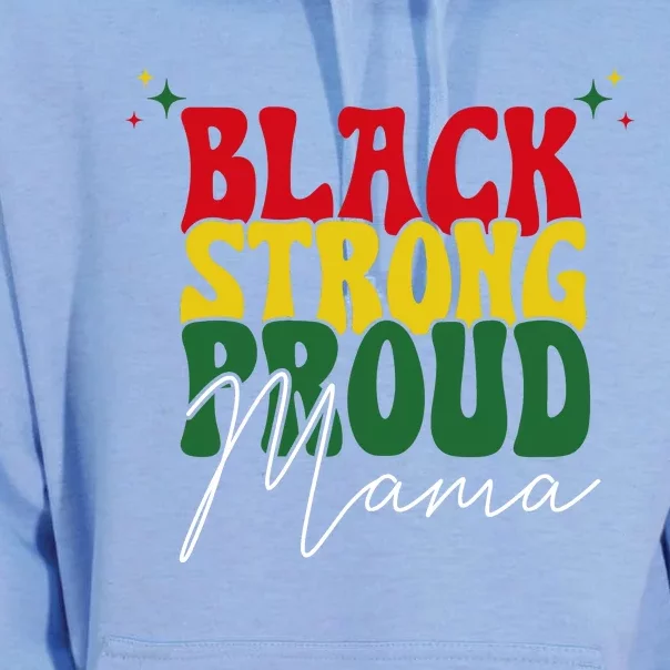 Black Strong Proud Mama Black History Unisex Surf Hoodie