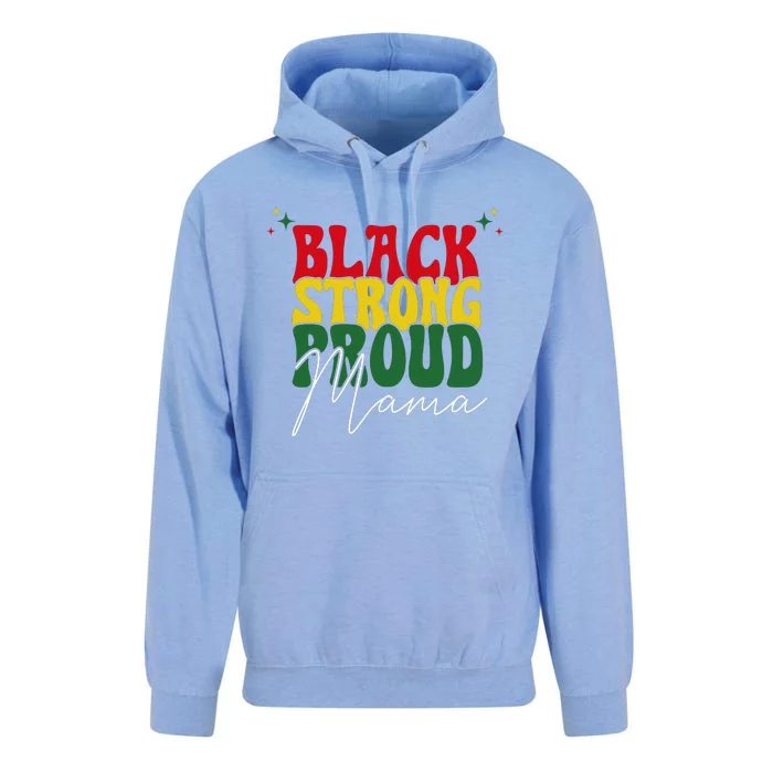 Black Strong Proud Mama Black History Unisex Surf Hoodie