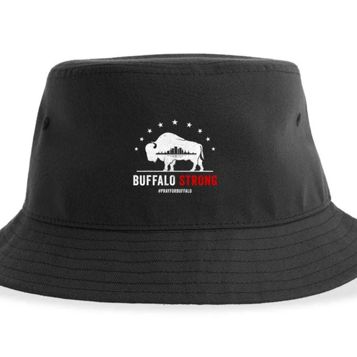 Choose Love Buffalo Strong Pray For Buffalo Sustainable Bucket Hat