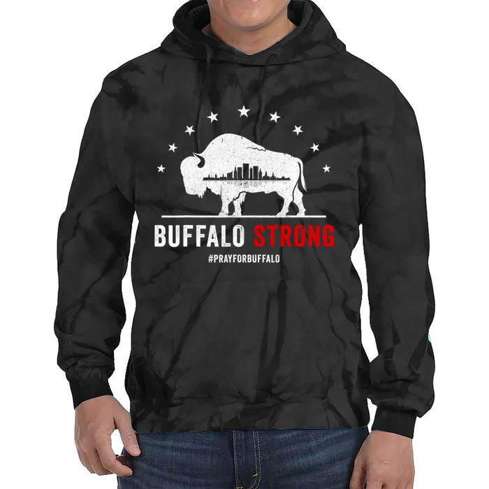 Choose Love Buffalo Strong Pray For Buffalo Tie Dye Hoodie