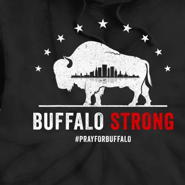 Choose Love Buffalo Strong Pray For Buffalo Tie Dye Hoodie