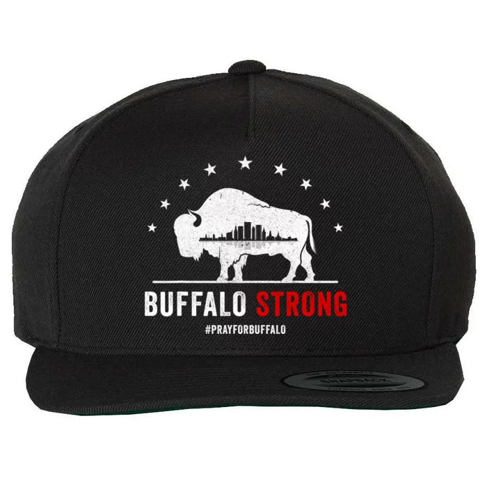 Choose Love Buffalo Strong Pray For Buffalo Wool Snapback Cap