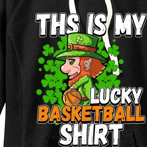 Basketball St Patricks Day Gift Women's Fleece Hoodie