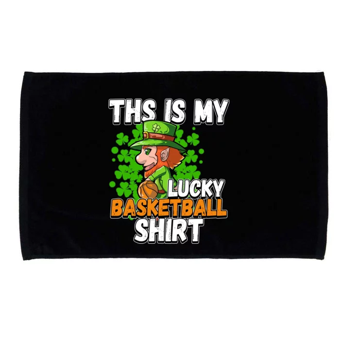 Basketball St Patricks Day Gift Microfiber Hand Towel