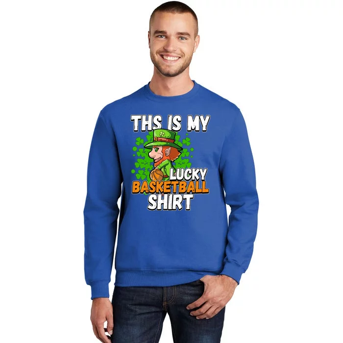 Basketball St Patricks Day Gift Tall Sweatshirt