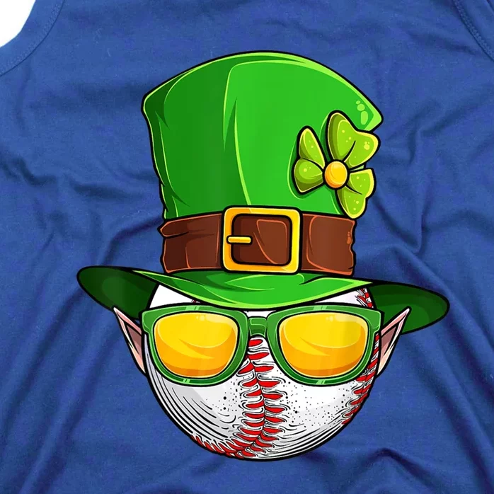 Baseball St Patricks Day Ball Leprechaun Hat Catcher Gift Tank Top