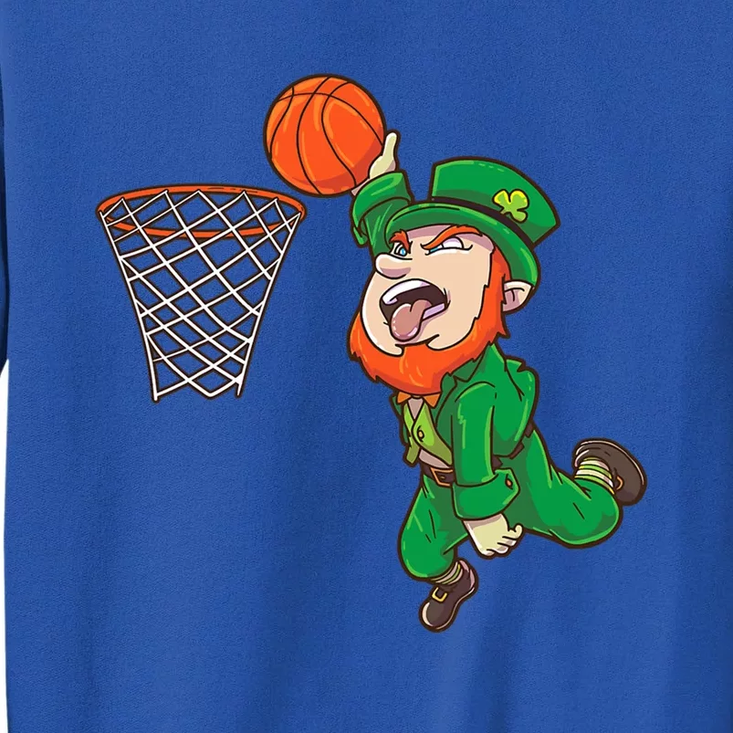 Basketball St Patrick's Day Leprechaun Funny Gift Tall Sweatshirt