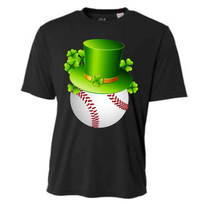 Baseball St Patricks Day Ball Leprechaun Catcher Gift Cooling Performance Crew T-Shirt