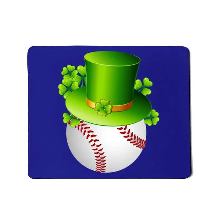 Baseball St Patricks Day Ball Leprechaun Catcher Gift Mousepad