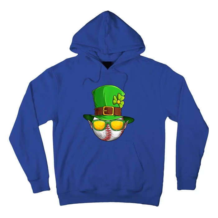 Baseball St Patricks Day Ball Leprechaun Hat Catcher Gift Tall Hoodie