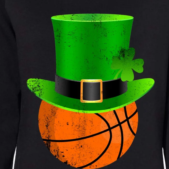 Basketball St Patricks Day Gift Womens California Wash Sweatshirt