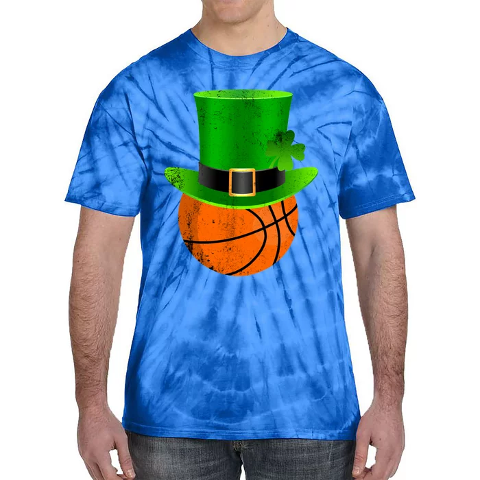 Basketball St Patricks Day Gift Tie-Dye T-Shirt