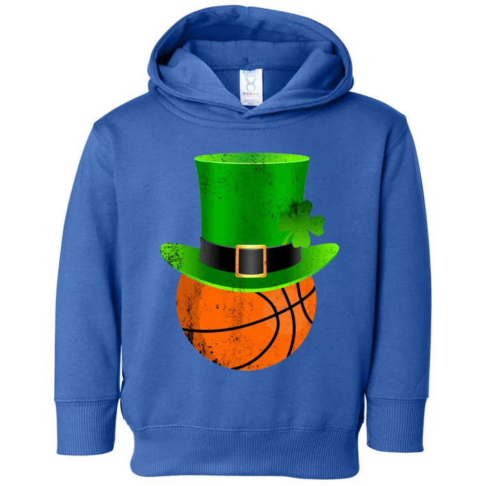 Basketball St Patricks Day Gift Toddler Hoodie