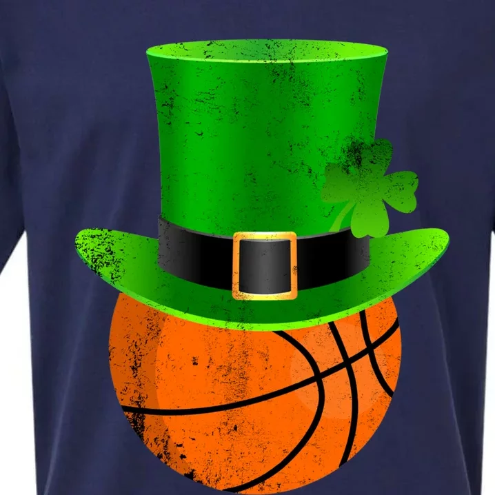 Basketball St Patricks Day Gift Sueded Cloud Jersey T-Shirt