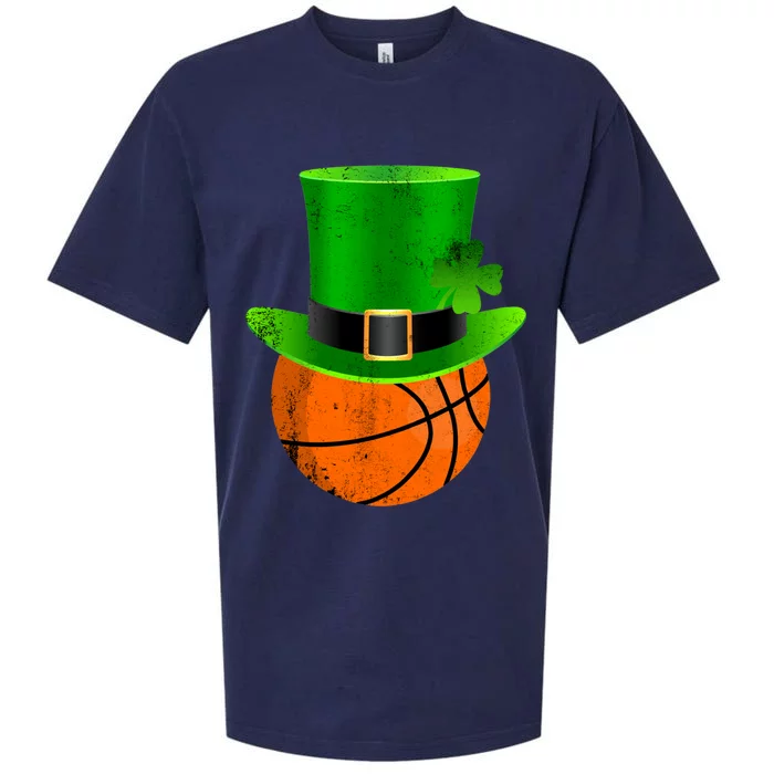 Basketball St Patricks Day Gift Sueded Cloud Jersey T-Shirt