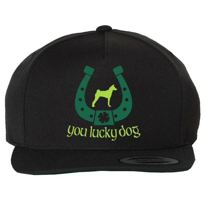 Basenji St Patrick's Day, Saint Paddys Dog Lover Gift Wool Snapback Cap