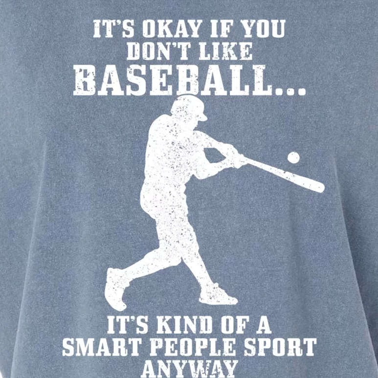 Baseball Smart People Sport Funny Baseball Player Gift Garment-Dyed Women's Muscle Tee