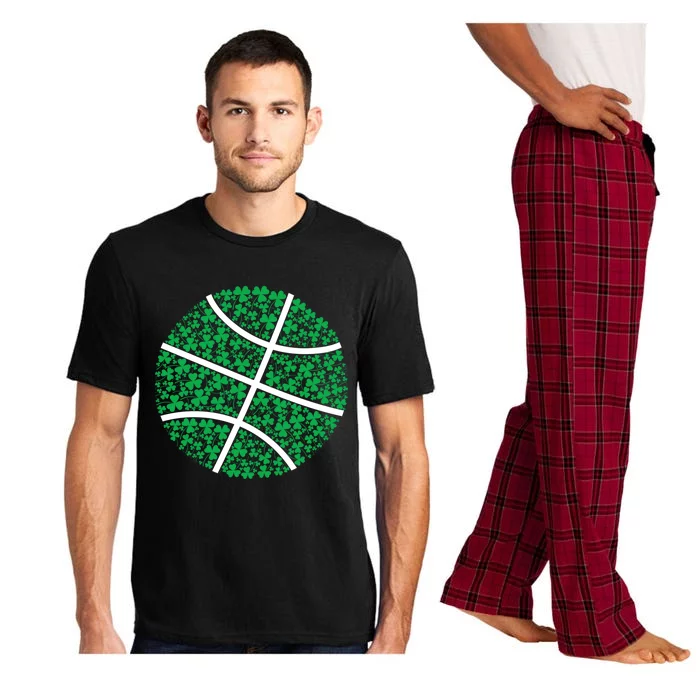 Basketball St Patrick's Day Coach Gift Basketball Player Gift Pajama Set