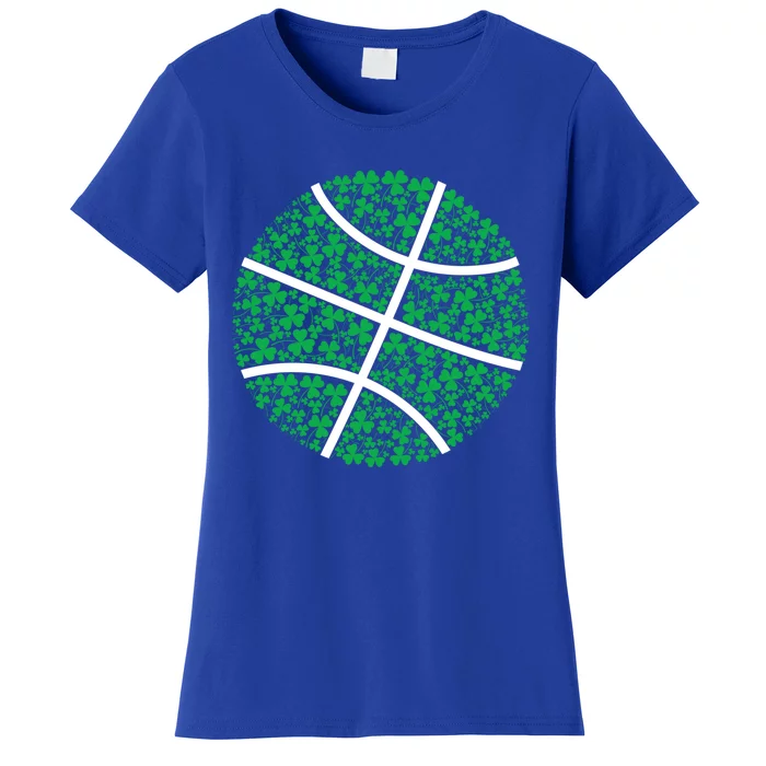 Basketball St Patrick's Day Coach Gift Basketball Player Gift Women's T-Shirt