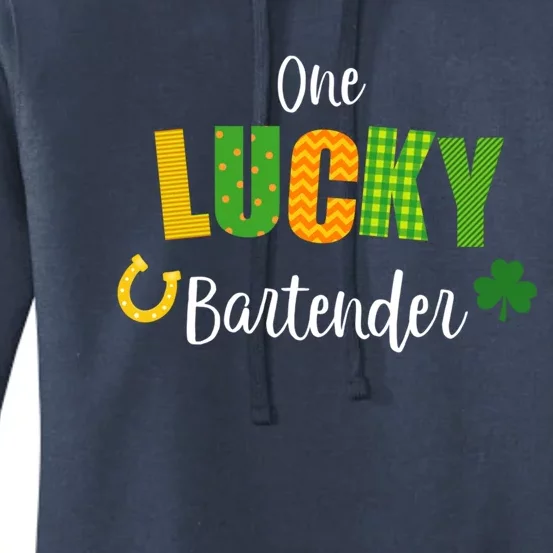 Bartender St Patricks' Day Cute Bartending Irish Pub Cute Gift Women's Pullover Hoodie