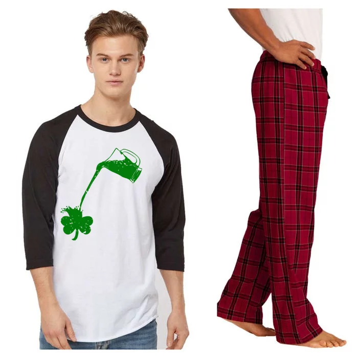 Beer St Patricks Day Holiday Raglan Sleeve Pajama Set